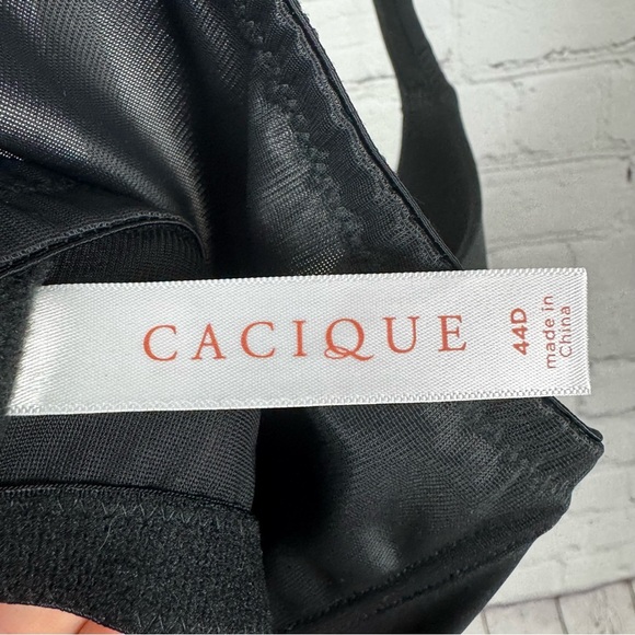 Cacique Black Boost Plunge Bra Size 44D - Picture 4 of 6